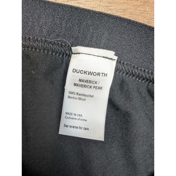 Duckworth Leggings Womens XL Black Maverick Merino Wool Stretch High Waist NWT - Picture 4 of 4